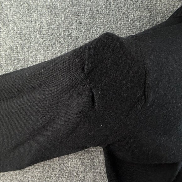 Lacoste Sweater Men Wool Size 2 Black Collared Preppy Knit Pullover Adult Logo - Picture 16 of 16